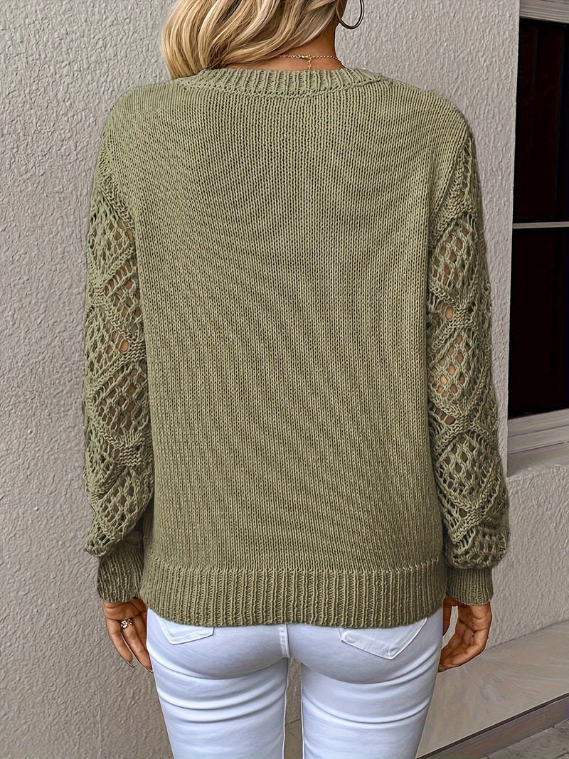 Montana - Modischer Pullover mit ausgeschnittenen Ärmeln