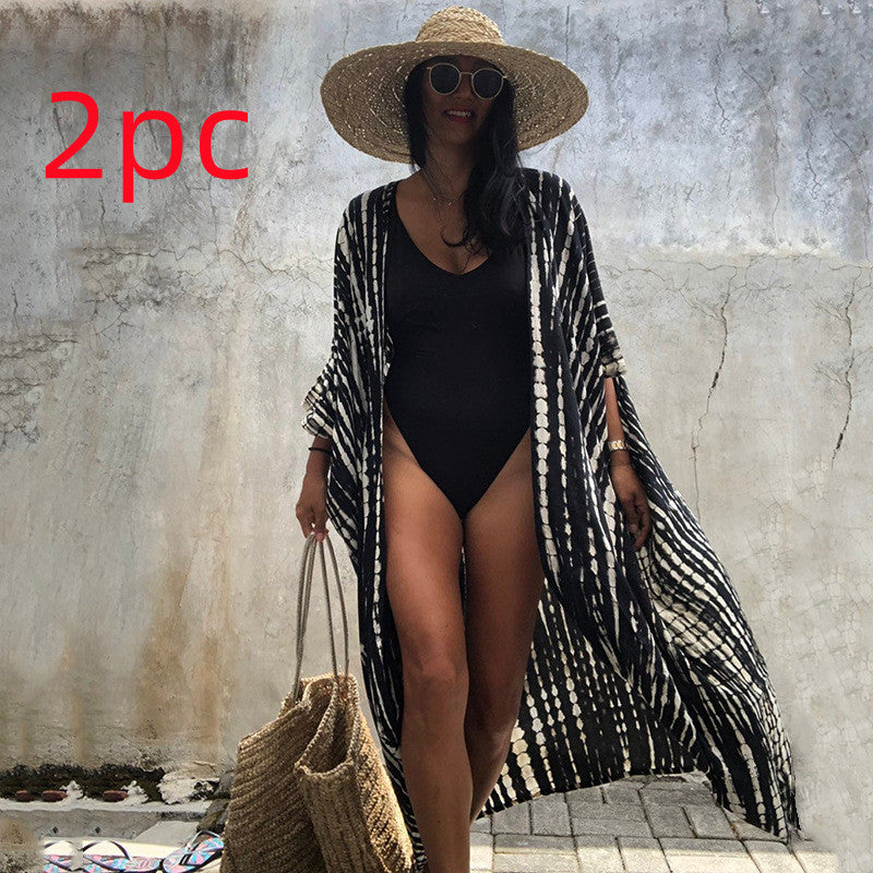Elegantes | Glamouröse Sonnenschutz Resort Strandkleid Cover Up für dich