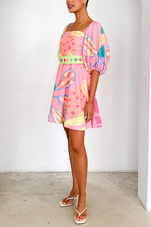 Schönes Puffärmeln Kleid für jeden Anlass
