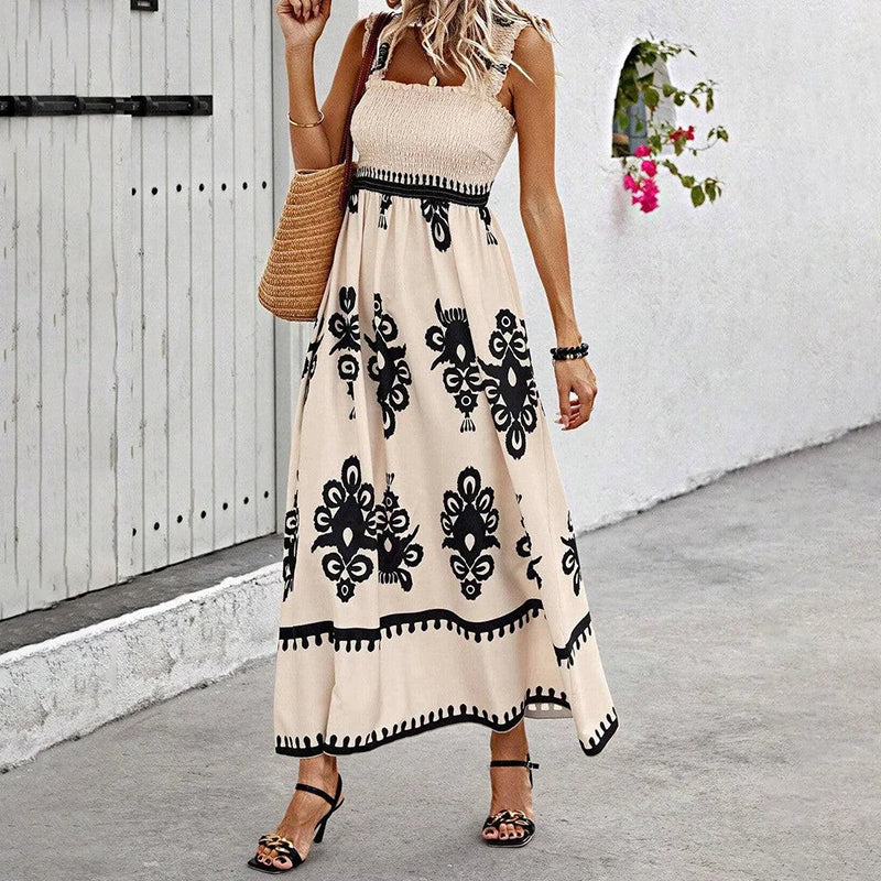 Elegantes Retro Kleid mit Schulterriemen für Damen
