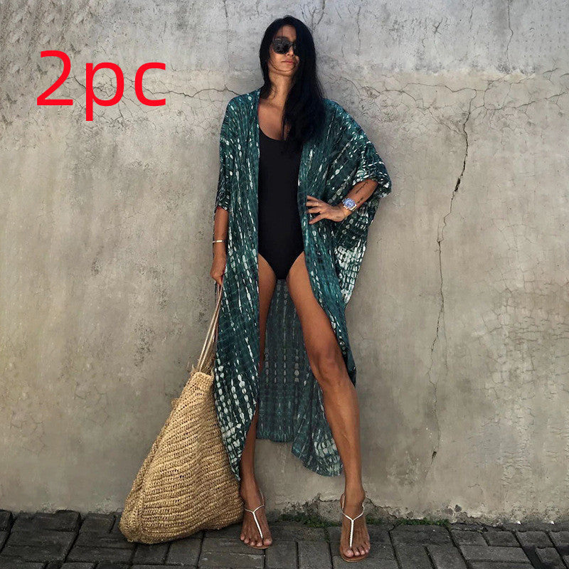 Elegantes | Glamouröse Sonnenschutz Resort Strandkleid Cover Up für dich