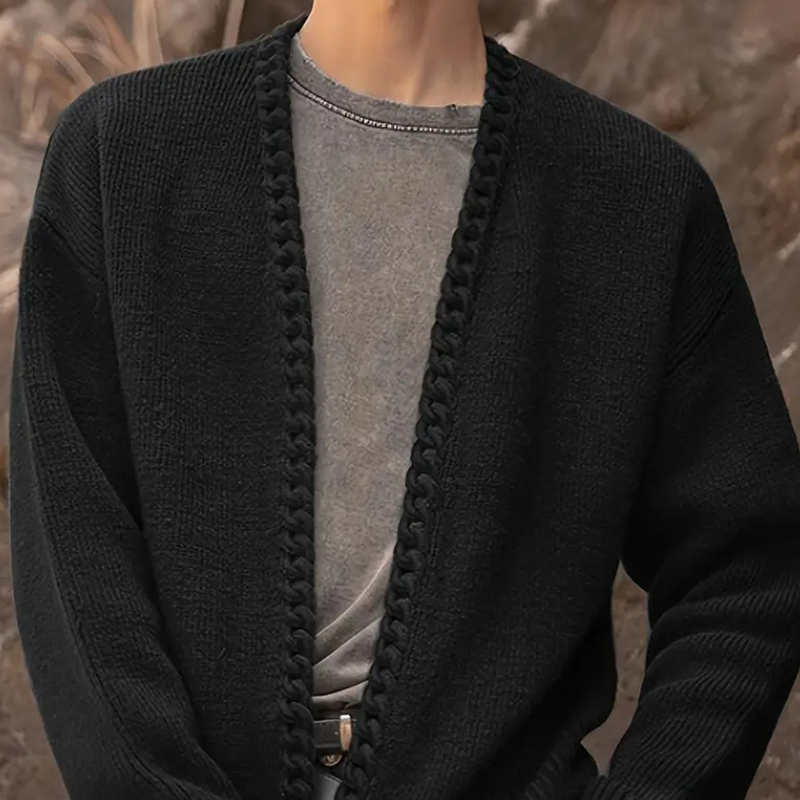Elegante warme Strickjacke für Herren