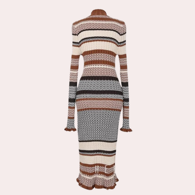 Elegante und Warme Strickkleid für Damen