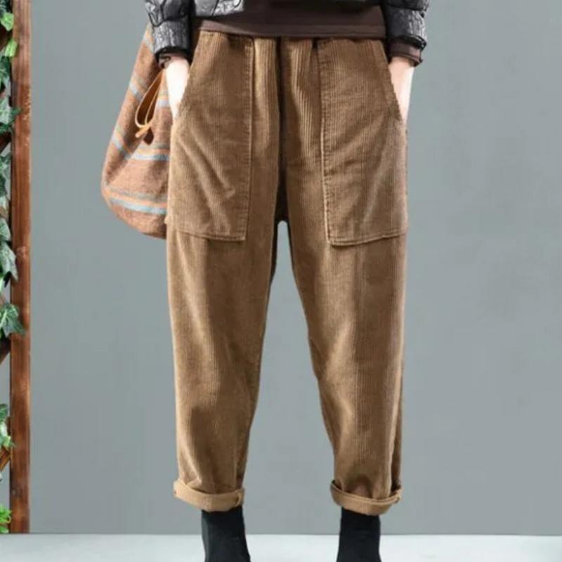 Elegante Corduroy-Hose für Damen - Bequem und Stilvoll
