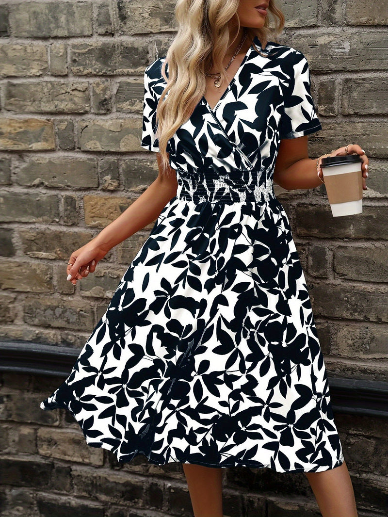 Elegantes Kleid mit Wickelausschnitt für dich
