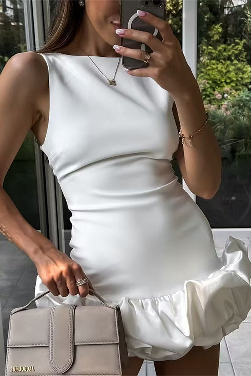 Elegantes Heidi -Rosiedress Rückenfrei Cami Kleid