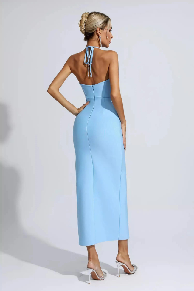 Helga - Blumendruck elegant MaxiKleid