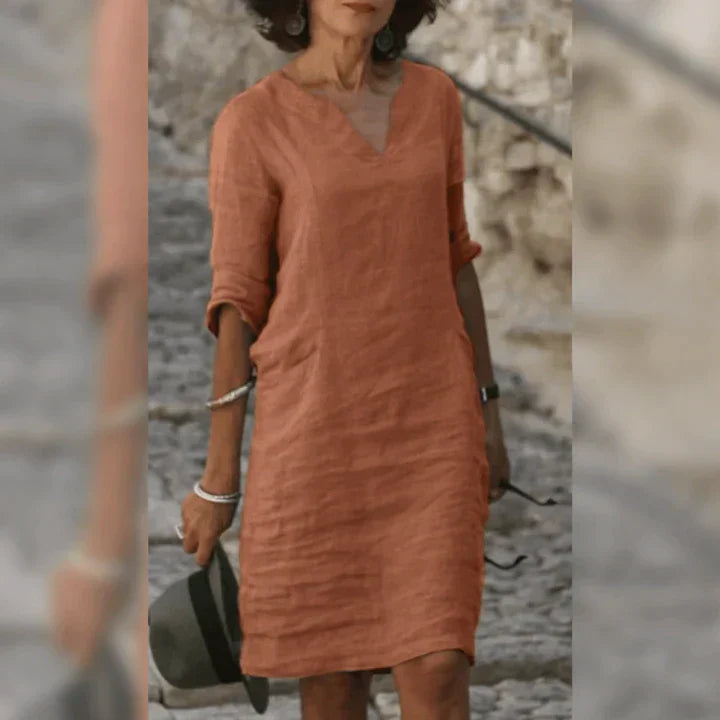Rosamund - Tranquil Midi-Kleid Tranquil Elegance für sonnige Tage