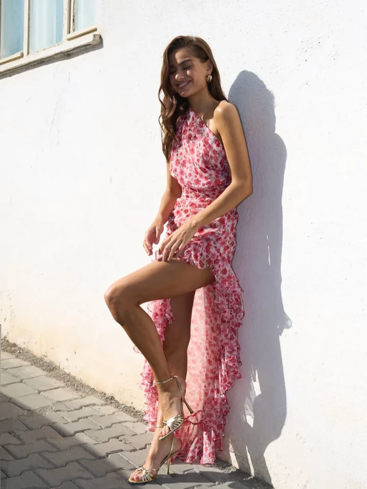 Bequemes Kleid mit Rüschen für dich