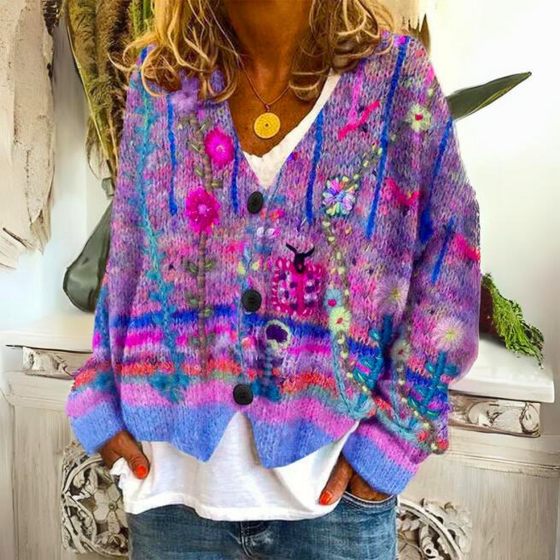 Warme und elegante Strickjacke