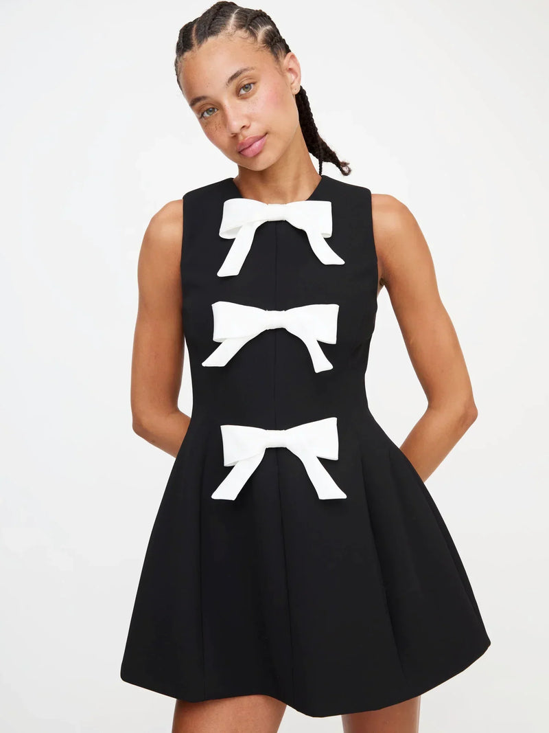 Elegantes Heidi -Kleid Mit Schleife Für Frauen