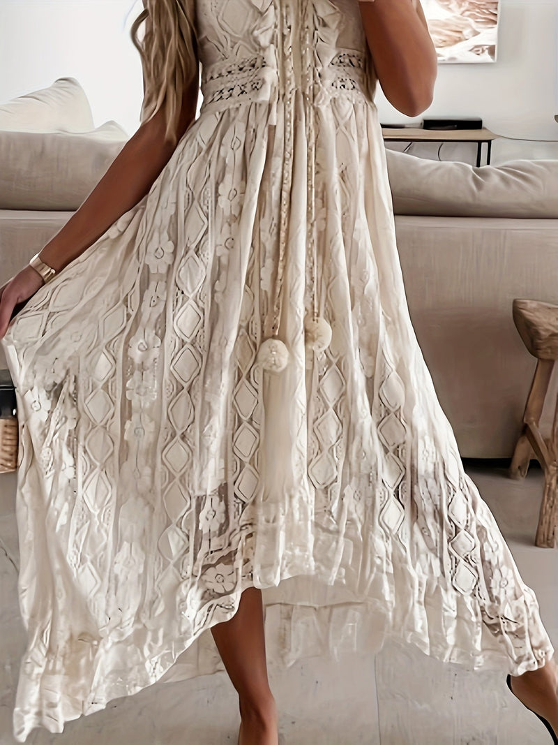 Elegantes Ausschnitt Maxikleid Damen für jeden Anlass