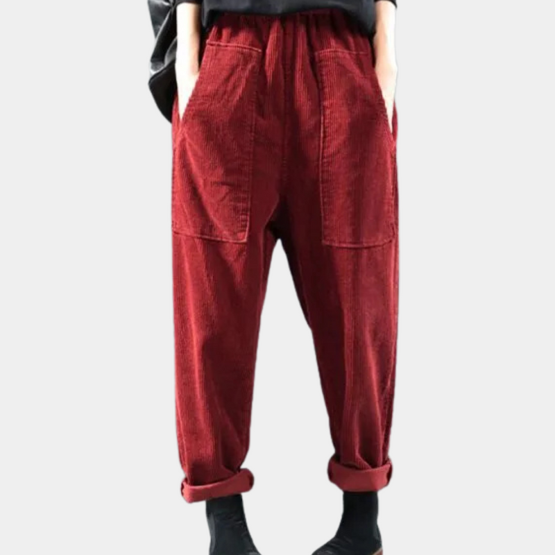 Elegante Corduroy-Hose für Damen - Bequem und Stilvoll
