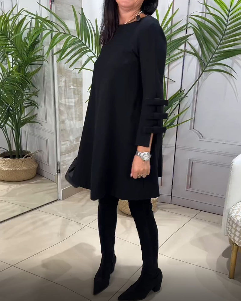 Kuscheliges | Casual Kleid mit langen Ärmeln für dich