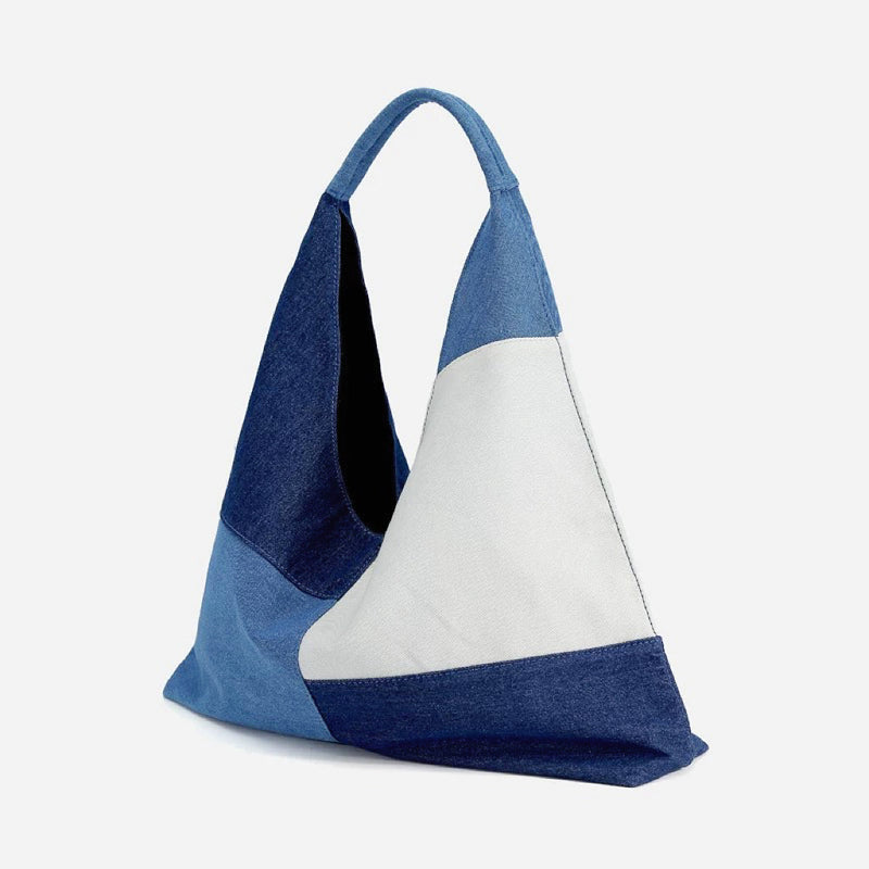 Patchwork Denim Einkaufstasche