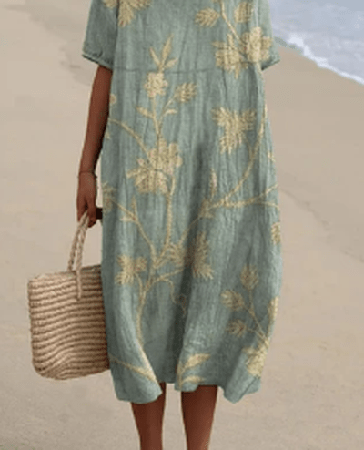 Petra - Vintage Kleid mit Blumendruck