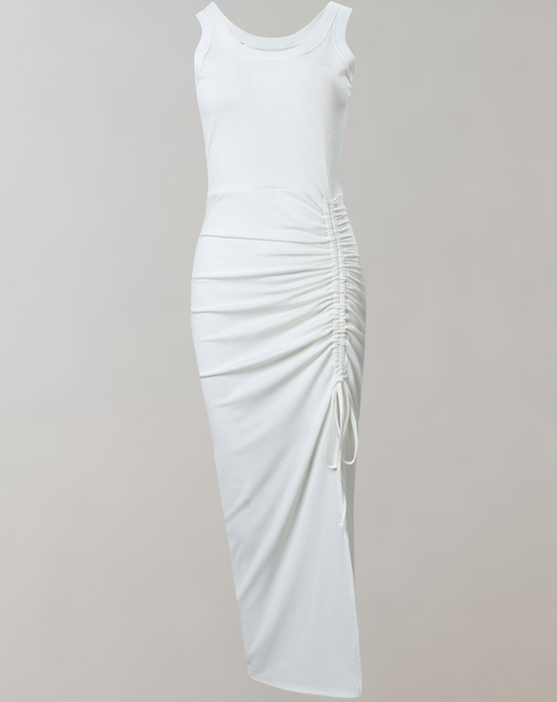 Leichtes - Ärmelloses Kleid mit Kordelzug für dich