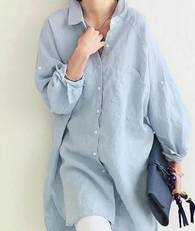 Elfriede - Entspannter Shirt-Rock mit Taschen