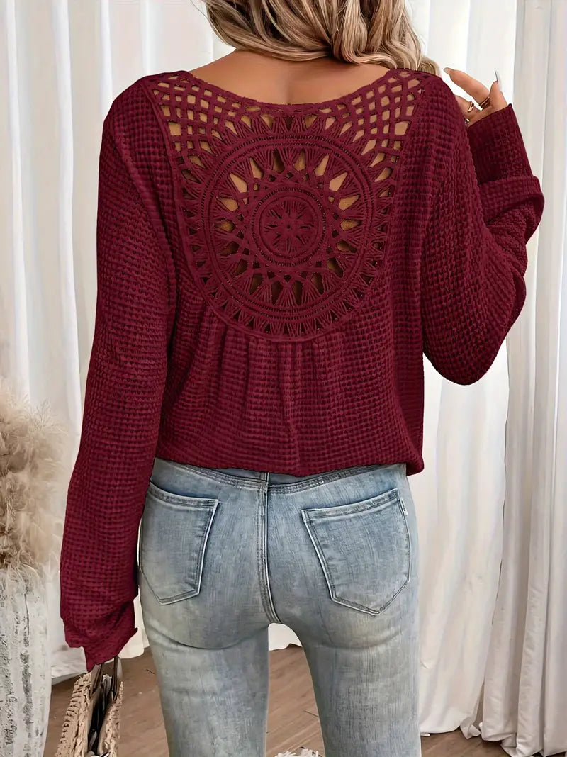 Becky – Eleganter V-Ausschnitt-Pullover mit zeitlosem Design
