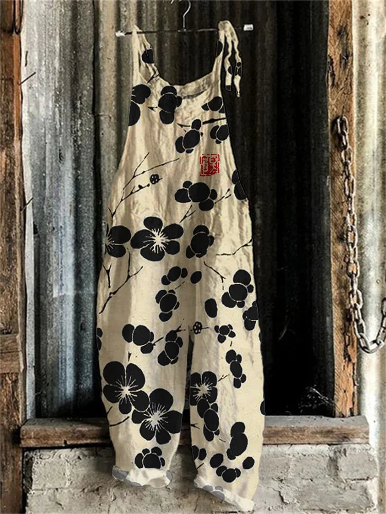 Flower Dream - Japanisches Linolschnittkostüm mit Kirschblüten