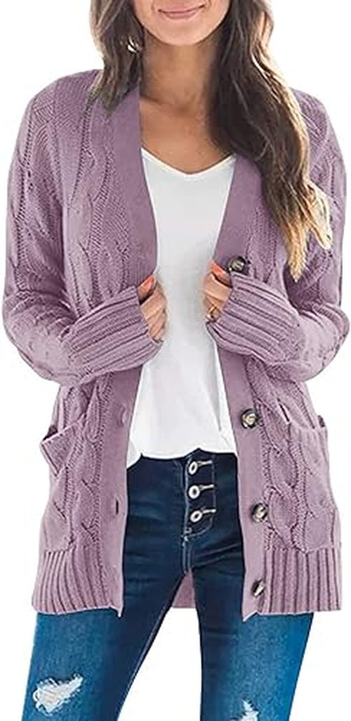 Elegante und weiche Strickjacke für jeden Tag