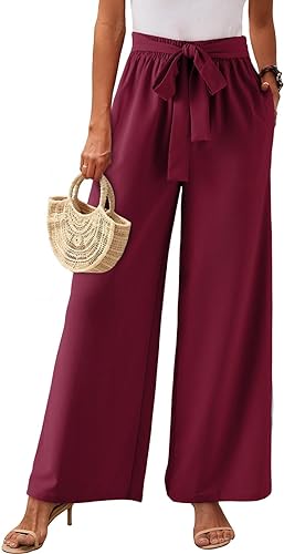 Elegante Sommerhose mit weitem Bein für lässigen Stil