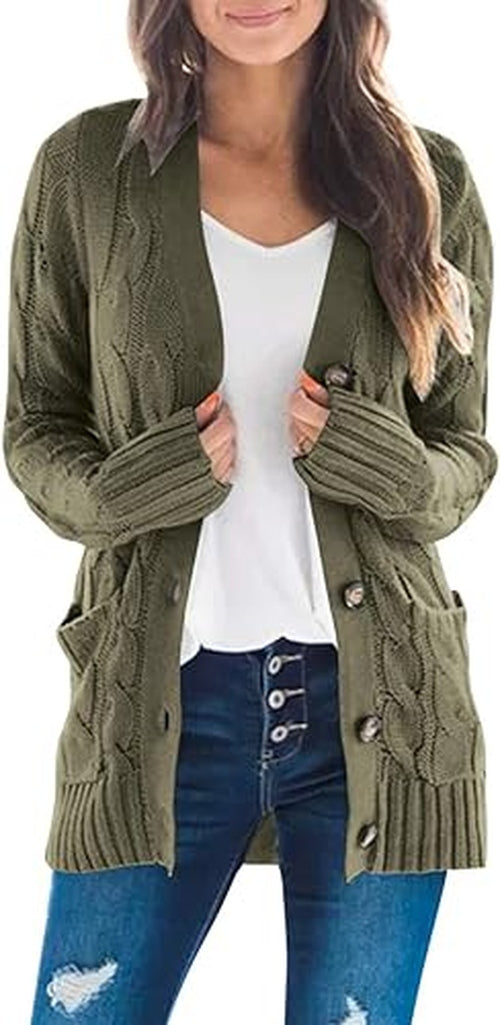 Weiche und elegante Strickjacke