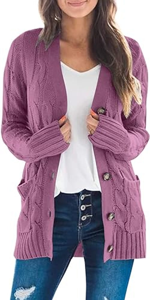 Weiche und elegante Strickjacke