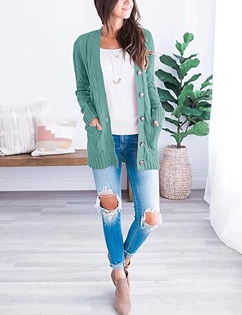 Elegante und warme Strickjacke für jeden Tag