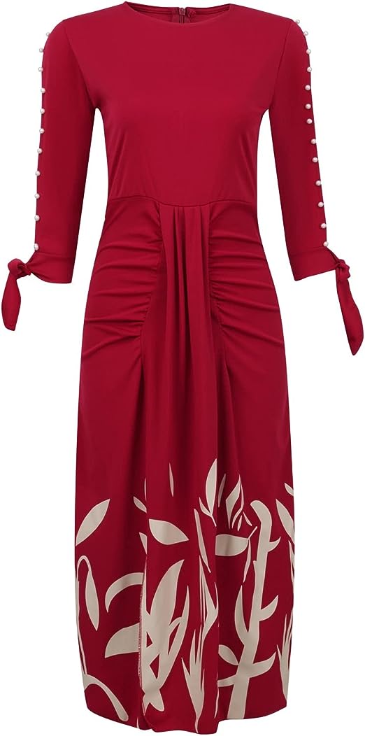 Kuscheliges - Mode Kleid mit Blumendruck für dich