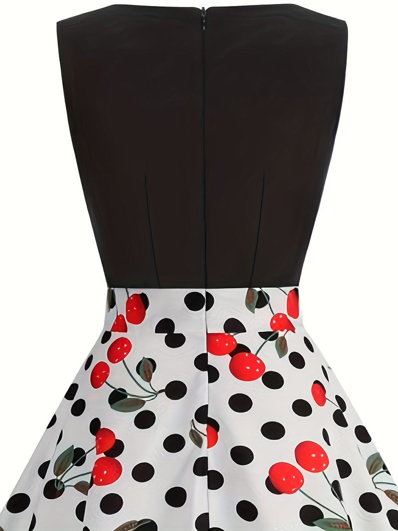 Bequemes Kirschendruck Kleid für Damen für dich