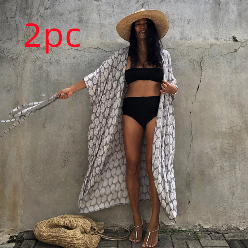 Elegantes | Glamouröse Sonnenschutz Resort Strandkleid Cover Up für dich