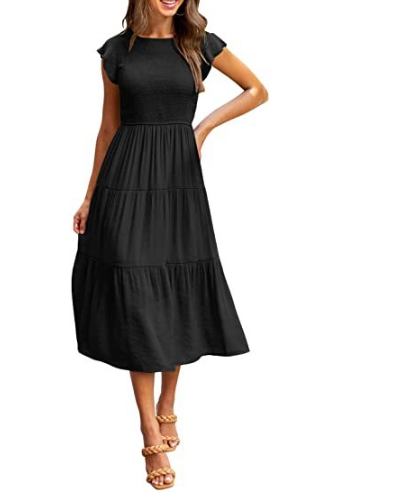 Sonja - Kleid mit Knöpfen und Zierleiste mit Stickerei in Schleife