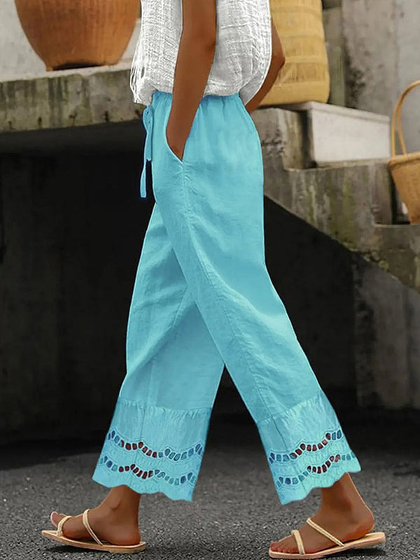Elegante hose mit Spitzen für entspannte Anlässe