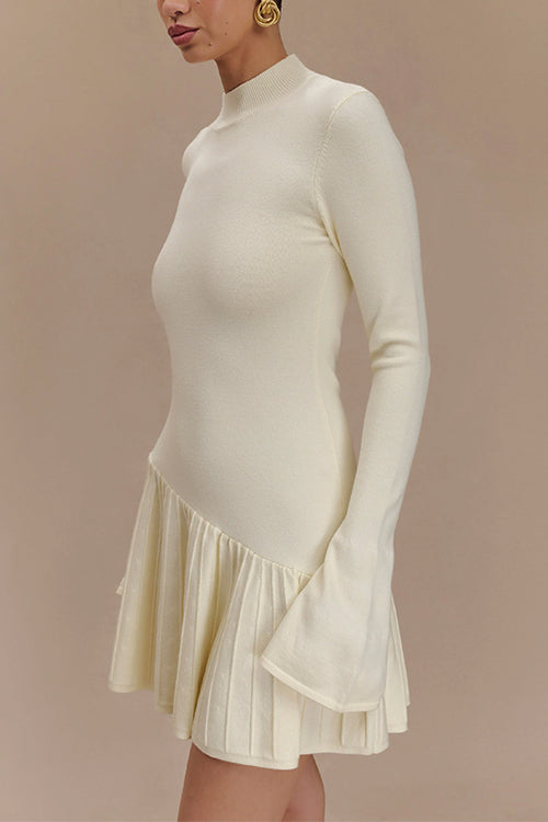 Elegantes Heidi -Rosiedress Mini Pullover Kleid