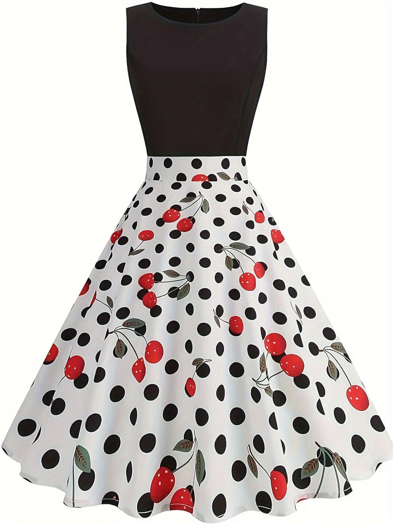 Bequemes Kirschendruck Kleid für Damen für dich
