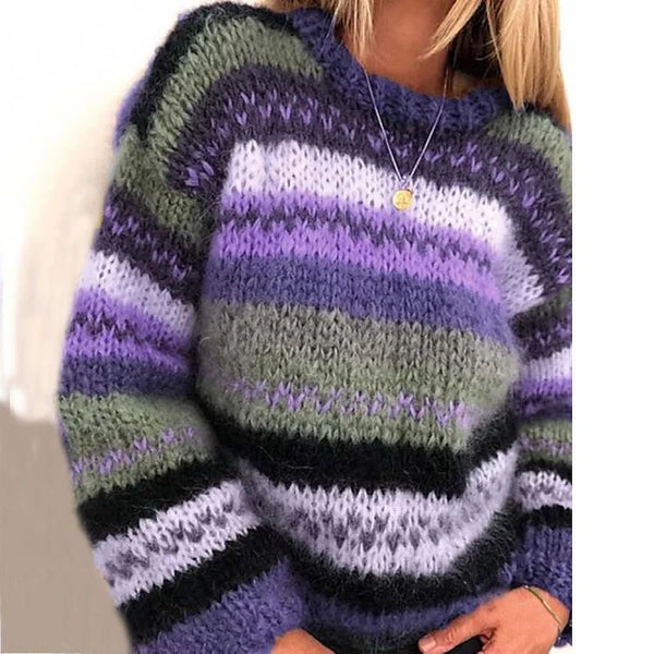 Gisela - Bunter Jacquard-Pullover