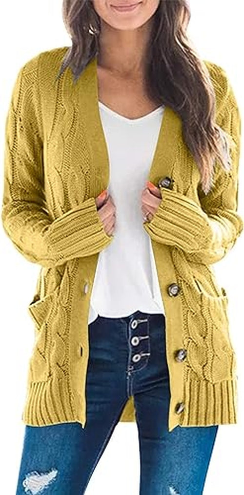 Weiche und elegante Wollstrickjacke