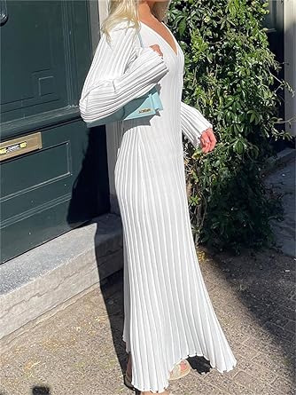 Stilvolles Midikleid mit langen Ärmeln