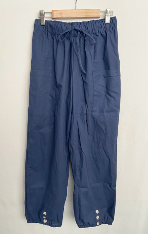 Elegante Hochtaillierte Hose aus Baumwolle und