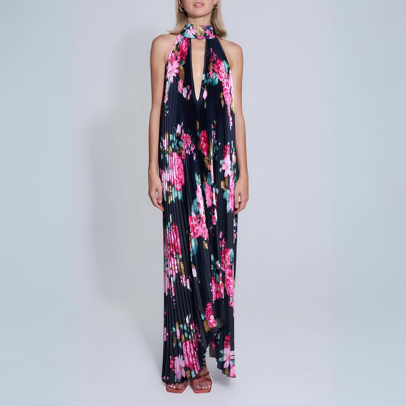 Elegantes Neckholder Maxikleid für jeden Anlass