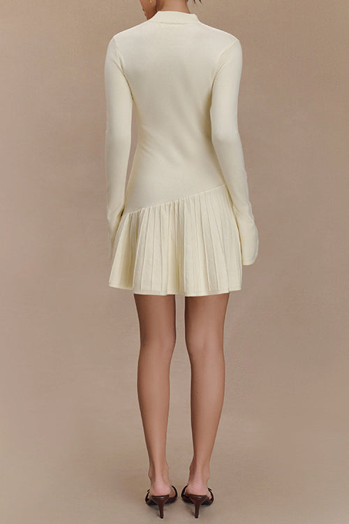 Elegantes Heidi -Rosiedress Mini Pullover Kleid