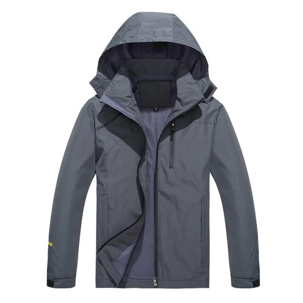 Wasserfester Stil-Jacke mit Kapuze