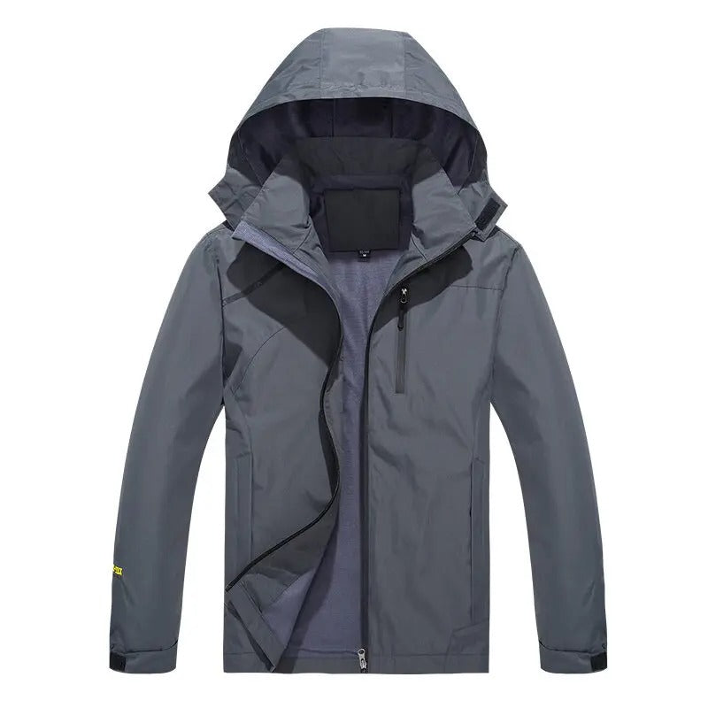 Wasserfester Stil-Jacke mit Kapuze