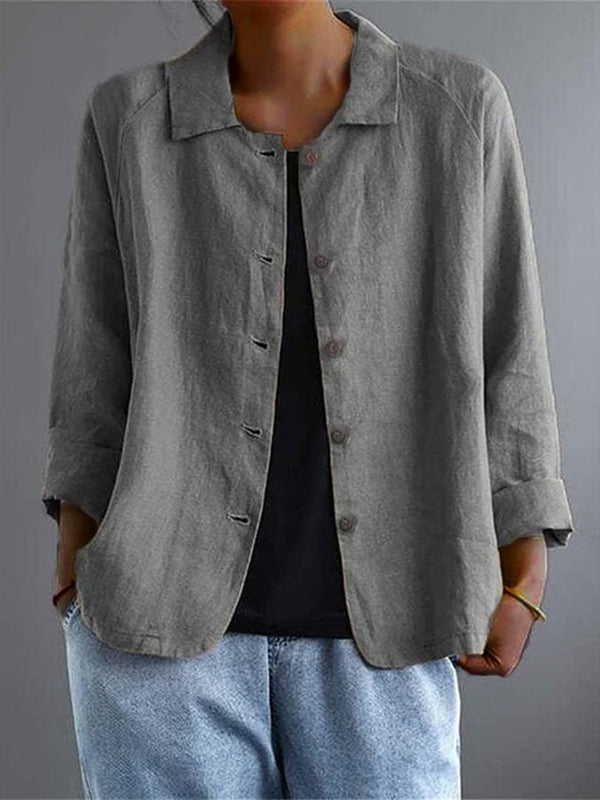 Lässige Baumwoll- und bluse – Komfort und Stil