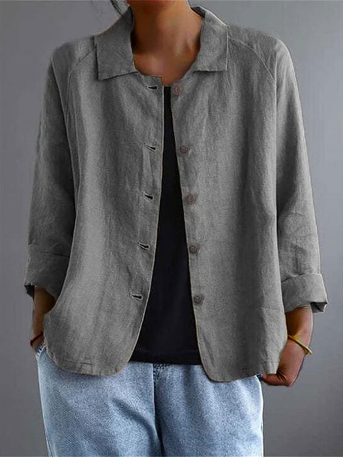 Lässige Baumwoll- und bluse – Komfort und Stil