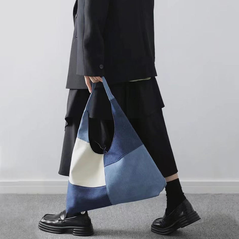 Patchwork Denim Einkaufstasche