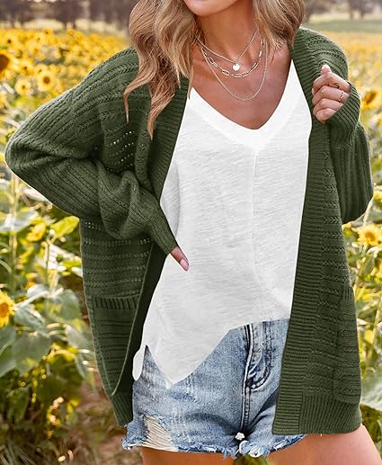 Bequeme und elegante Oversized-Strickjacke