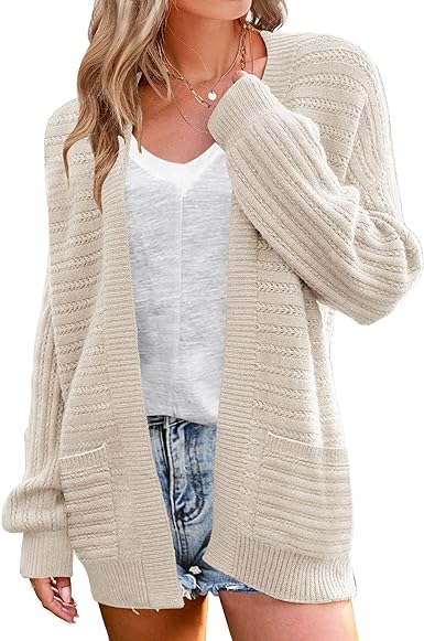 Stylische und weiche Strickjacke