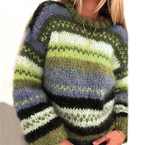 Gisela - Bunter Jacquard-Pullover